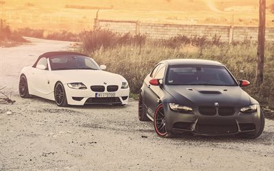 tuning, BMW M3 coupé, roadster, BMW Z4