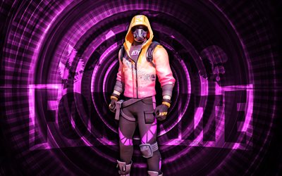 النخبة سيرف سترايدر فورتنايت, 4k, خلفية دوامة الأرجواني, فورتنايت, مبدع, جلد النخبة لركوب الأمواج, غلاف fortnite elite surf strider, النخبة سيرف سترايدر, شخصيات فورتنايت