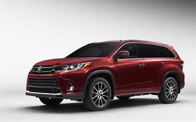 Toyota Highlander de 2017 2016, actualización, Toyota, estiramiento facial, crossovers