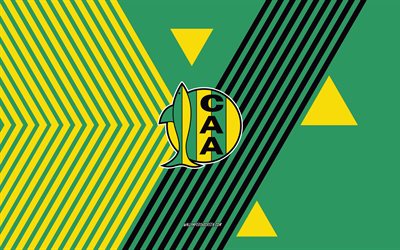 club atlético aldosivi logo, 4k, equipo de fútbol argentino, fondo de líneas verdes amarillas, club atlético aldosivi, división argentina primaria, argentina, arte de línea, club atlético aldosivi emblema, fútbol americano