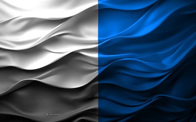 4k, brescias flagga, städer i italien, 3d brescia flagga, italien, brescia flagga, 3d textur, brescia, brescias dag, italienska nationella symboler, 3d konst, brescia stadsflagga