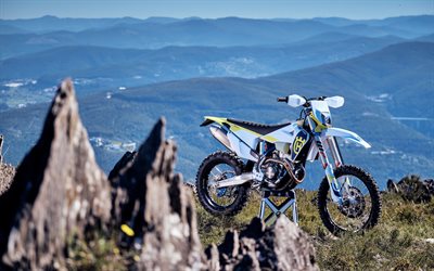 2026, husqvarna fe 350, ön görünüm, dış, beyaz husqvarna fe 350, yeni husqvarna fe 350 2026, isveç motosikletleri, huskvarna