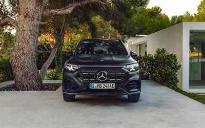 2027, mercedes benz glb, 4k, edestä katsottuna, ulkopuoli, musta glb luokka, mercedes, uusi musta glb luokka 2027, glb luokka, saksalaiset autot, mercedes benz