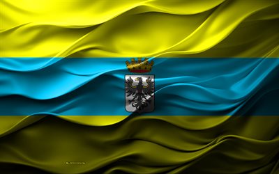 4k, trentos flagga, städer i italien, 3d trento flagga, italien, trento flagga, 3d textur, trento, trentos dag, italienska nationella symboler, 3d konst, trento stads flagga