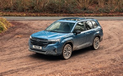 سوبارو فورستر إي بوكسر, 4k, على الطرق الوعرة, 2026 سيارة, الطين, المملكة المتحدة المواصفات, الملاكم الإلكتروني سوبارو فورستر الأزرق, 2026 سوبارو فورستر إي بوكسر, السيارات اليابانية, سوبارو