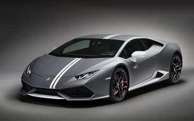 También Lamborghini LP 610-4, Lamborghini es también gris gris, coupé deportivo, deportes, Mie
