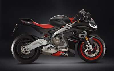 4k, Aprilia RS 660, studio, 2022 bikes, superbikes, side view, sportsbikes, 2022 Aprilia RS 660, italian motorcycles, Aprilia