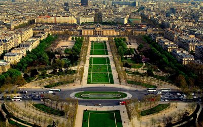 the field of mars, day, paris, france