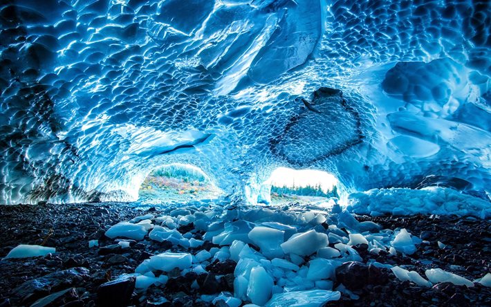 buz mağaraları, doğa, washington, Amerika Birleşik Devletleri