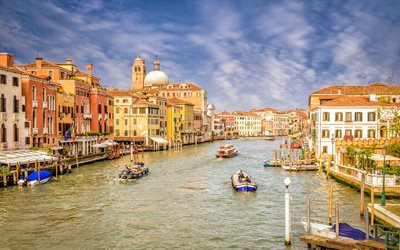 venezia, gondola, venice, canale, città