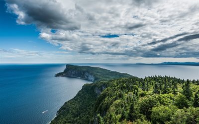 küste, nationalparks, de forillon, kanada, forillon