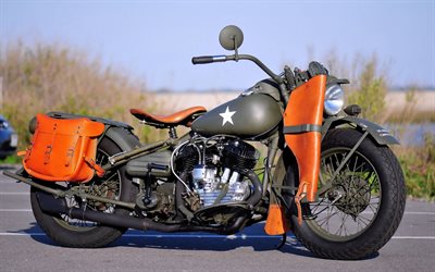 spc, modèle, Harley-Davidson, 1942 militaires, moto