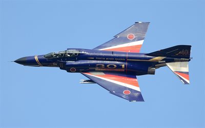 fighter, air force japan, flight, mitsubishi, f-4еджей, mitsubishi f-4ej, phantom ii, phantom