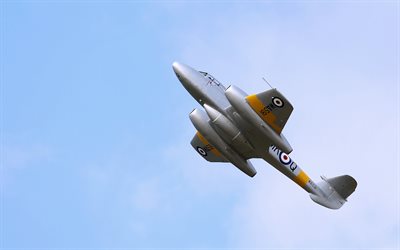 reactive, gloster meteor, fighter, flight, the sky, the gloster meteor