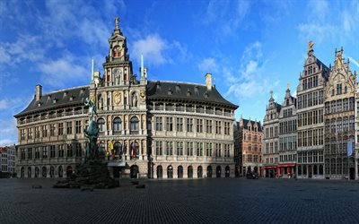 Belçika, ev, anıtlar, antwerp