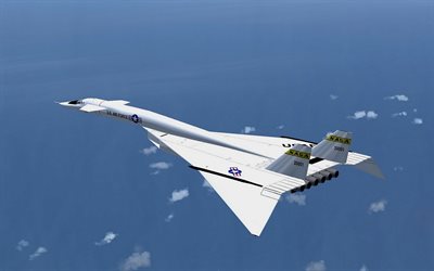 flight, the plane, the sky, liner, north american, xb-70, valkyrie