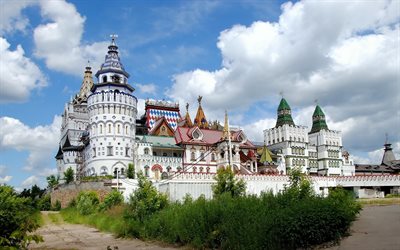 cúpula, a cidade, izmailovo, castelo, o kremlin, complexo de entretenimento cultural