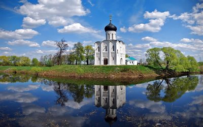 nehir, Ortodoks, kilise, Rusya, kanal