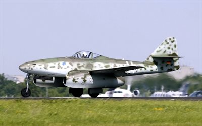 fighter, bomber, me262, reconnaissance aircraft, messershmitt, the airfield, messerschmitt