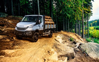 iveco daily 4x4, 4k, fuori strada, 2024 camion, industria di registrazione, lkw, trasporto di carico, camion, 2024 iveco ogni giorno, hdr, iveco