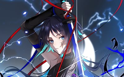 تجول, سيف, genshin تأثير, شخصيات أنيمي, عمل فني, genshin تأثير الأحرف, wanderer genshin impact
