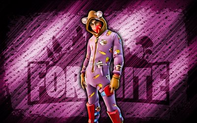 مربى سمين الرقيب غفوة fortnite, 4k, خلفية أرجواني قطري, فن الجرونج, فورتنايت, عمل فني, مربى سمين الرقيب غفوة, شخصيات fortnite, sgt sgt sgt sgt, مربى فورتنيت سمين الرقيب غفوة