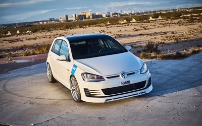 Volkswagen Golf GTI, 2017, H ve R Yaylar, ayar, beyaz Golf