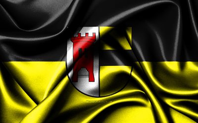 Moers flag, 4K, German cities, fabric flags, Day of Moers, flag of Moers, wavy silk flags, Germany, Cities of Germany, Moers