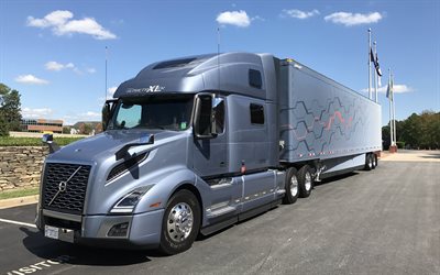 2022, Volvo VNL 860, new truck, exterior, front view, blue Volvo VNL, trucking, delivery of goods, trucking in the USA, Volvo Trucks