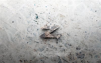 logo pierre zagato, 4k, fond de pierre, logo zagato 3d, marques de voitures, créatif, logo zagato, grunge art, zagato