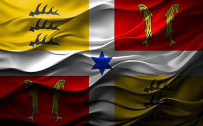 4k, flagge von montbéliard, regionen frankreichs, 3d montbéliard flagge, frankreich, montbéliard flagge, 3d textur, tag von montbéliard, französische nationalsymbole, 3d kunst, montbéliard