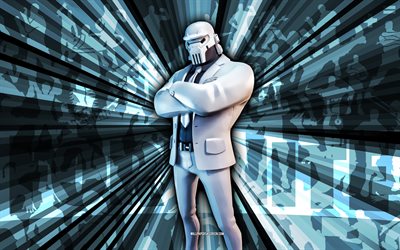 4k, secuaz fantasma, fondo de rayos azules, diseño de secuaz fantasma, secuaz fantasma fortnite, arte abstracto, piel de secuaz fantasma de fortnite, personajes fortnite, fortnite, arte creativo