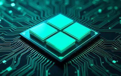 windows 11 lysande logotyp, turkos windows 11 logotyp, turkost moderkort, windows 11 emblem, windows 11 logotyp, windows 11 tecken, windows logotyp, windows