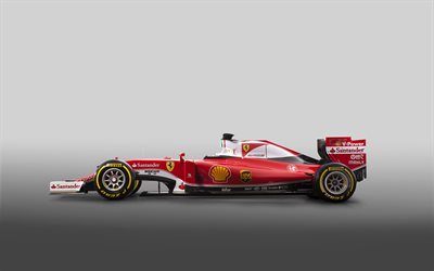 Formule 1, Ferrari SF16-H, 2016, bolide, racing, Ferrari, 2016 race car