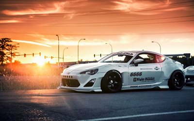 Scion FR-S, tuning, sunset, stance, supercars, Scion