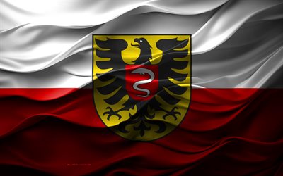 4k, flagge von aalen, städte deutschlands, 3d aalen flagge, deutschland, aalener fahne, 3d textur, aalener tag, deutsche nationalsymbole, 3d kunst, aalen