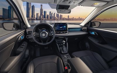 2026, suzuki a través, 4k, vista interior, interior, suzuki en el tablero, nuevo suzuki across 2026, autos japoneses, suzuki