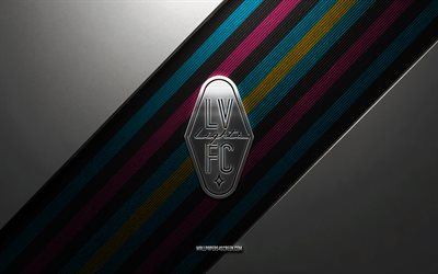 شعار نادي لاس فيغاس لايتس, 4k, خلفية الصلب, نادي كرة القدم الأمريكي, خطوط زرقاء, usl, لاعب كرة قدم, لاس فيغاس لايتس إف سي, الولايات المتحدة الأمريكية, شعار نادي لاس فيغاس لايتس المعدني