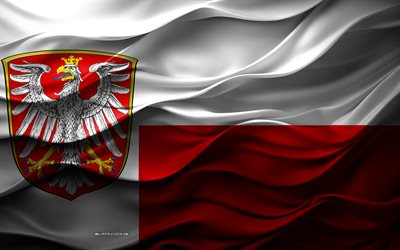 4k, flagge von frankfurt, städte deutschlands, 3d frankfurt flagge, deutschland, frankfurter flagge, 3d textur, tag von frankfurt, deutsche nationalsymbole, 3d kunst, frankfurt