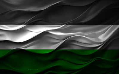 4k, flagge von gelsenkirchen, städte deutschlands, 3d gelsenkirchen flagge, deutschland, gelsenkirchener flagge, 3d textur, tag von gelsenkirchen, deutsche nationalsymbole, 3d kunst, gelsenkirchen