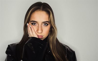 تيت ماكراي, 4k, لَوحَة, المغني الكندي, إلتقاط صورة, سترة سوداء, المطربين الشعبيين, تيت روزنر ماكراي, نساء جميلات, تيت ماكراي التقطت الصور