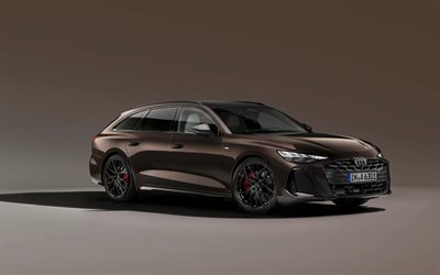 2026, audi a6 avant, 4k, vista frontal, exterior, marrón audi a6 avant, nuevo audi a6 avant 2026, camioneta, coches alemanes, audi