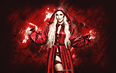 charlotte flair, wwe, lutador americano, fundo de pedra vermelha, campeão da wwe, arte grunge, manto vermelho, eua, luta livre, ashley elizabeth fliehr, charlotte flairwwe, entretenimento de luta livre mundial