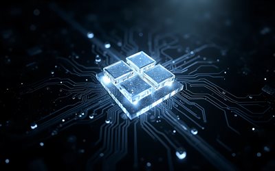 logotipo branco brilhante do windows 11, 4k, emblema da microsoft, logotipo do windows, windows, emblema do windows 11, janelas 11, logotipo branco brilhante da microsoft, logotipo do windows 11, fundo de tecnologia cinza, logotipo da microsoft, sinal da microsoft