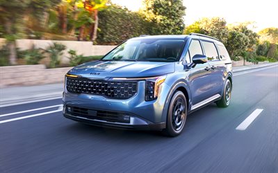 Kia Carnival, 4k, motion blur, 2026 cars, minivans, KA4, 2026 Kia Carnival, south korean cars, Kia