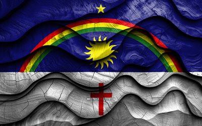 4k, bandeira pernambuco, estados do brasil, bandeiras de ondas 3d de madeira, dia de pernambuco, bandeira de pernambuco, brasil, bandeira de madeira de pernambuco, estado de pernambuco, ámérica do sul, estados brasileiros, pernambuco