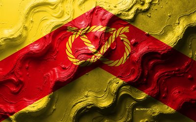 staffordshire flagga, 4k, stenvågstruktur, 3d staffordshire flagga, engelska, ceremoniella län i england, staffordshire