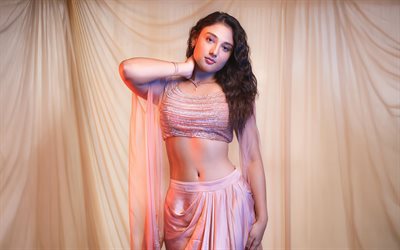 ritika nayak, 4k, saree, atriz indiana, bollywood, estrelas de cinema, fotos com ritika nayak, beleza, atriz popular, celebridade indiana, sessão fotográfica de ritika nayak