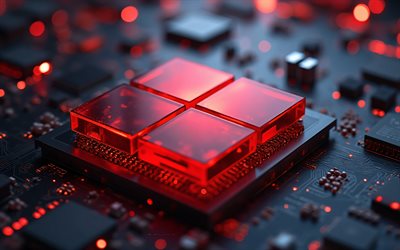 windows 11 빛나는 빨간색 로고, 4k, windows 11 빨간색 표시, 윈도우 11 로고, windows 11 빛나는 빨간색 엠블럼, 윈도우 11, 빨간 기술 배경, 윈도우 로고, 윈도우