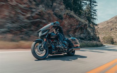 4k, हार्ले डेविडसन सीवीओ स्ट्रीट ग्लाइड एसटी, सड़क, 2026 बाइक, धीमी गति, सुपरबाइक, flhxstse, 2026 हार्ले डेविडसन सीवीओ स्ट्रीट ग्लाइड एसटी, अमेरिकी मोटरसाइकिलें, हार्ले डेविडसन